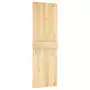 Porta Scorrevole con Set Hardware 70x210 cm Legno Massello Pino