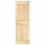 Porta Scorrevole con Set Hardware 70x210 cm Legno Massello Pino