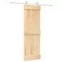 Porta Scorrevole con Set Hardware 70x210 cm Legno Massello Pino