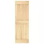 Porta Scorrevole con Set Hardware 70x210 cm Legno Massello Pino