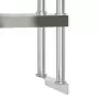 Ripiano per Tavolo da Lavoro 2 Piani 110x30x65 cm Acciaio Inox