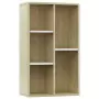 Libreria/Credenza Bianca Rovere Sonoma 50x25x80 cm Multistrato