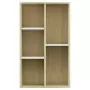 Libreria/Credenza Bianca Rovere Sonoma 50x25x80 cm Multistrato