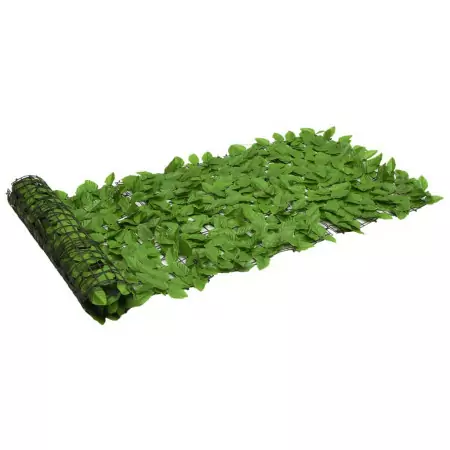 Schermo Privacy da Balcone con Foglie Verde 600x75 cm