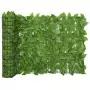 Schermo Privacy da Balcone con Foglie Verde 600x75 cm