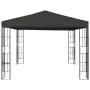 Gazebo con Stringa di Luci LED 3x3 m Antracite