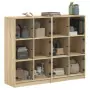 Libreria Ante Rovere Sonoma 136x37x109 cm in Legno Multistrato