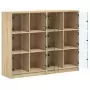 Libreria Ante Rovere Sonoma 136x37x109 cm in Legno Multistrato