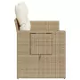 Divano da Giardino con Cuscini a 2 Posti Beige in Polyrattan