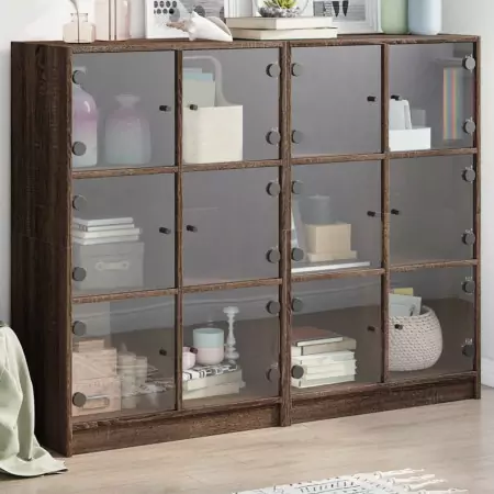 Libreria Ante Rovere Marrone 136x37x109 cm in Legno Multistrato