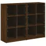 Libreria Ante Rovere Marrone 136x37x109 cm in Legno Multistrato