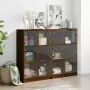 Libreria Ante Rovere Marrone 136x37x109 cm in Legno Multistrato