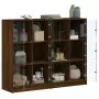 Libreria Ante Rovere Marrone 136x37x109 cm in Legno Multistrato