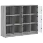 Libreria Ante Grigio Sonoma 136x37x109 cm in Legno Multistrato