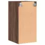 Mobile a Muro con Ante in Vetro Rovere Marrone 35x37x68,5 cm