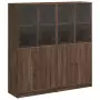 Libreria Ante Rovere Marrone 136x37x142 cm in Legno Multistrato