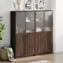 Libreria Ante Rovere Marrone 136x37x142 cm in Legno Multistrato