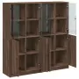 Libreria Ante Rovere Marrone 136x37x142 cm in Legno Multistrato