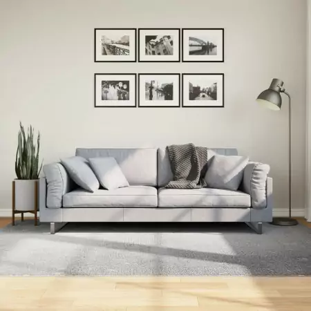 Tappeto IZA a Pelo Corto Aspetto Scandinavo Grigio 160x230 cm