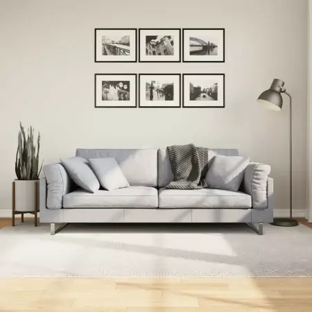 Tappeto IZA a Pelo Corto Aspetto Scandinavo Crema 160x230 cm