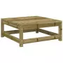 Poggiapiedi da Giardino 70x70x30 cm in Legno Impregnato di Pino