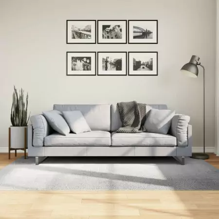 Tappeto IZA a Pelo Corto Aspetto Scandinavo Grigio 140x200 cm