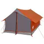 Tenda per 2 Persone Grigia Arancione 193x122x96cm Taffetà 185T