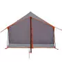 Tenda per 2 Persone Grigia Arancione 193x122x96cm Taffetà 185T