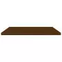 Mensole Parete 4pz Rovere Marrone 40x50x1,5cm Legno Multistrato