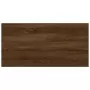 Mensole Parete 4pz Rovere Marrone 40x20x1,5cm Legno Multistrato