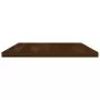 Mensole Parete 4pz Rovere Marrone 60x30x1,5cm Legno Multistrato