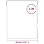 Pellicola Statica Smerigliata Grigio Trasparente 60x500 cm PVC