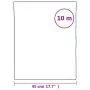 Pellicola Statica Smerigliata Bianco Trasparente 45x1000 cm PVC