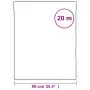 Pellicola Statica Smerigliata Bianco Trasparente 90x2000 cm PVC