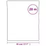 Pellicola Statica Smerigliata Bianco Trasparente 45x2000 cm PVC