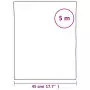 Pellicola Statica Smerigliata Grigio Trasparente 45x500cm PVC