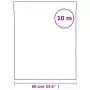 Pellicola Statica Smerigliata Bianco Trasparente 60x1000 cm PVC