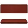 Tappetini per Scale 5 pz Bordeaux 65x25 cm Tessuto Agugliato