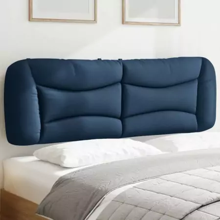 Cuscino Testiera Blu 160 cm in Tessuto