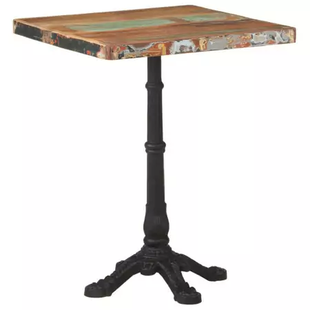 Tavolo da Bistrot 60x60x76 cm in Legno Massello di Recupero