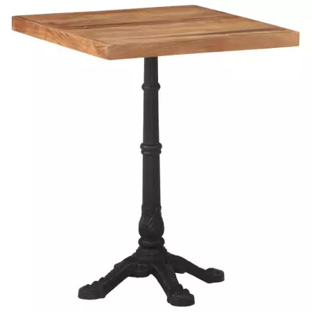 Tavolo da Bistrot 60x60x76 cm in Legno Massello di Acacia