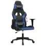 Sedia da Gaming Nera e Blu in Similpelle