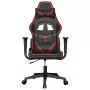 Sedia Gaming Nero e Rosso Vino in Similpelle