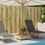 vidaxL Copertura Base Ombrellone Beige 70x70x25 cm Polyrattan e Acacia