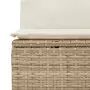 Set Divano da Giardino 13 pz con Cuscini Beige in Polyrattan