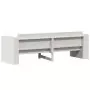 Divano Giardino 3 Posti Bianco 189x60x62 cm Legno Massello Pino