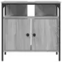 Mobile Lavabo Bagno Grigio Sonoma 60x30x60 cm Legno Multistrato