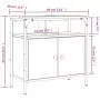 Mobile Lavabo Bagno Grigio Sonoma 60x30x60 cm Legno Multistrato