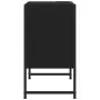 Mobile Lavabo Bagno Nero 60x30x60 cm in Legno Multistrato