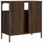 Mobile Lavabo Bagno Rovere Marrone 60x30x60cm Legno Multistrato